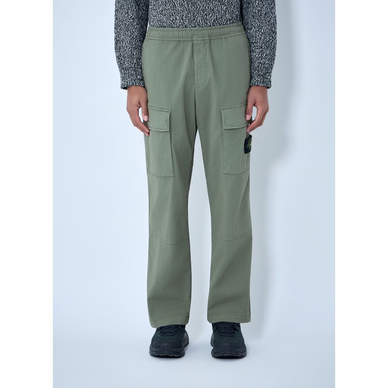 Stone Island Men Logo Patch Pants